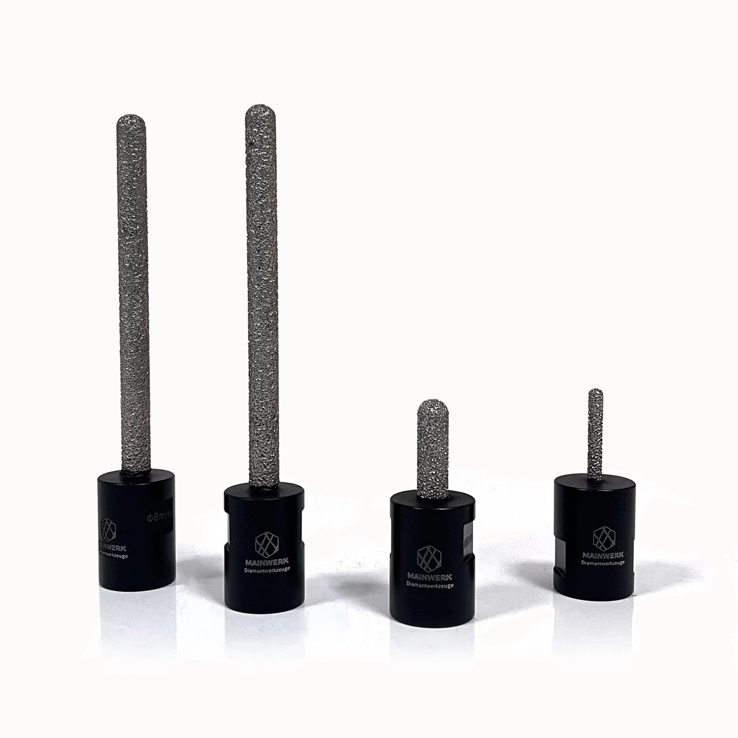 MAINWERK Diamantfräser Kofferset 4-tlg. im Alu-Koffer