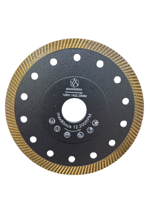 10 STK MAINWERK Diamanttrennscheibe Slim Turbo Extra 125mm x 1,1 mm